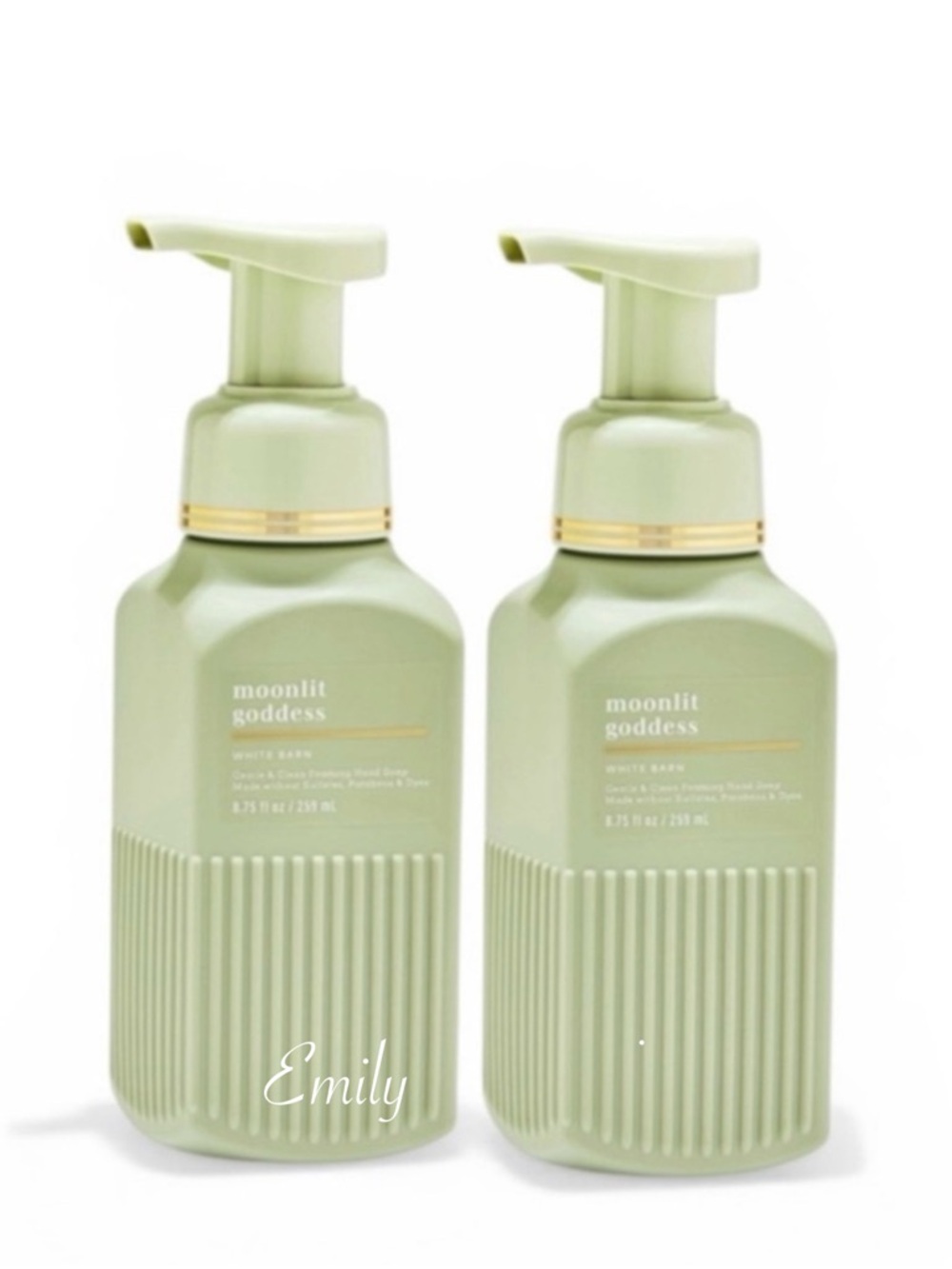 NEW 2-Pc Bath & Body Works MOONLIT GODDESS Luxe Foam Hand Soap Bundle Set